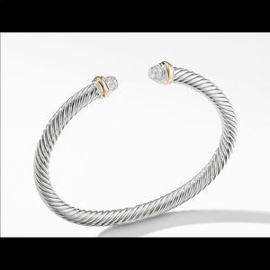 David Yurman 18k Yellow Gold Cable Bracelet
